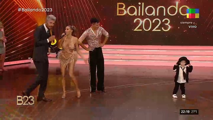 El baile del hijo de Noelia Marzol que sorprendio a Marcelo Tinelli