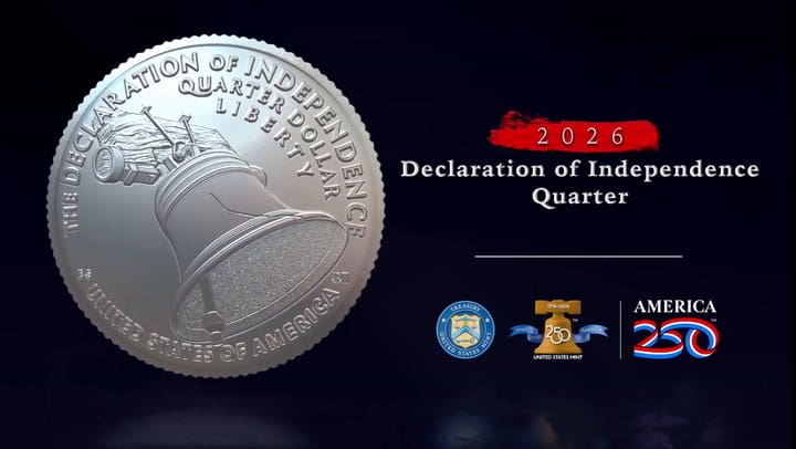 Así es la moneda conmemorativa por el Día de la Independencia de EE.UU.