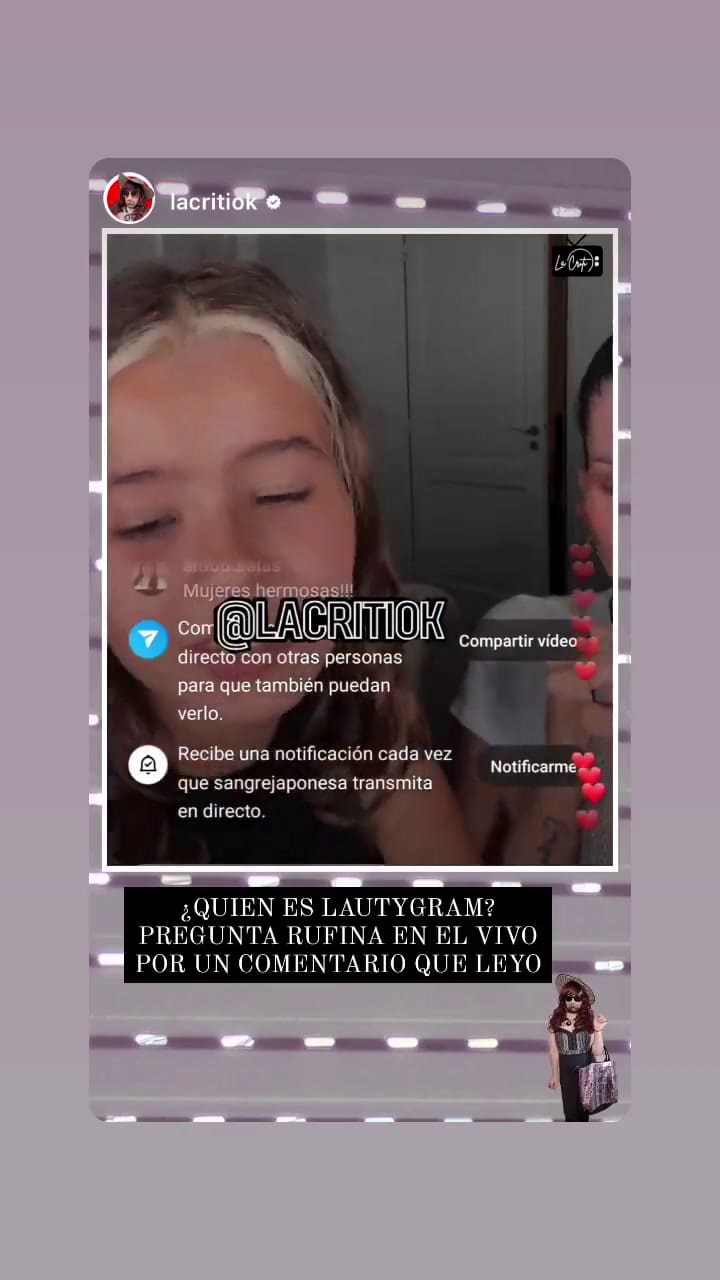 La hija de la China Suárez le preguntó en vivo por Lauty Gram y la respuesta de la actriz sorprendió a sus seguidores