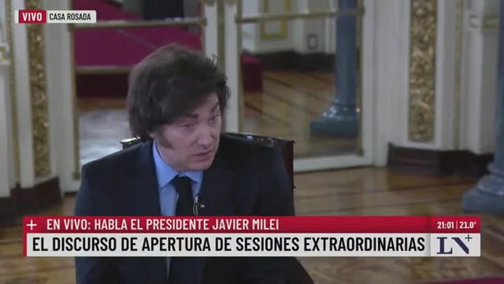 Javier Milei: "Kicillof es un inútil, se tiene que correr"