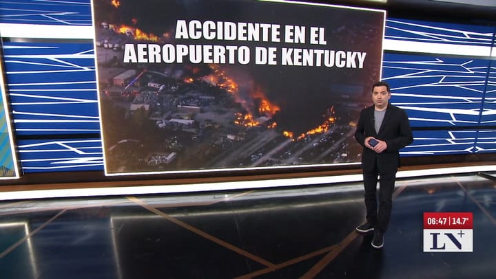 Tremendo accidente de un avion carguero en Estados Unidos