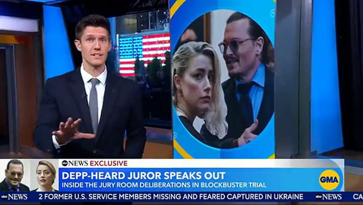 Un jurado del juicio entre Johnny Depp y Amber Heard habló de las sensaciones dentro de la sala