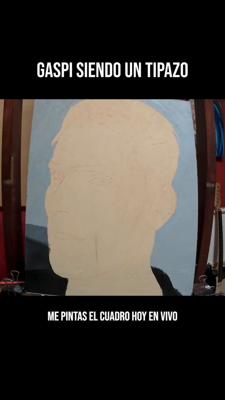 El conmovedor audio de Gaspi a un pintor