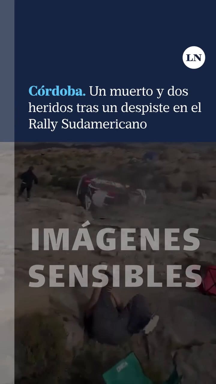 El momento del accidente en el Rally Sudamericano en Córdoba