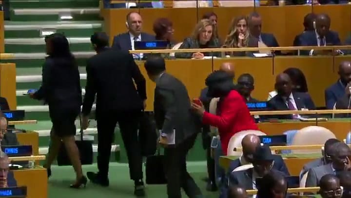 La delegación cubana se retiró de la asamblea general de la ONU durante el discurso de Trump