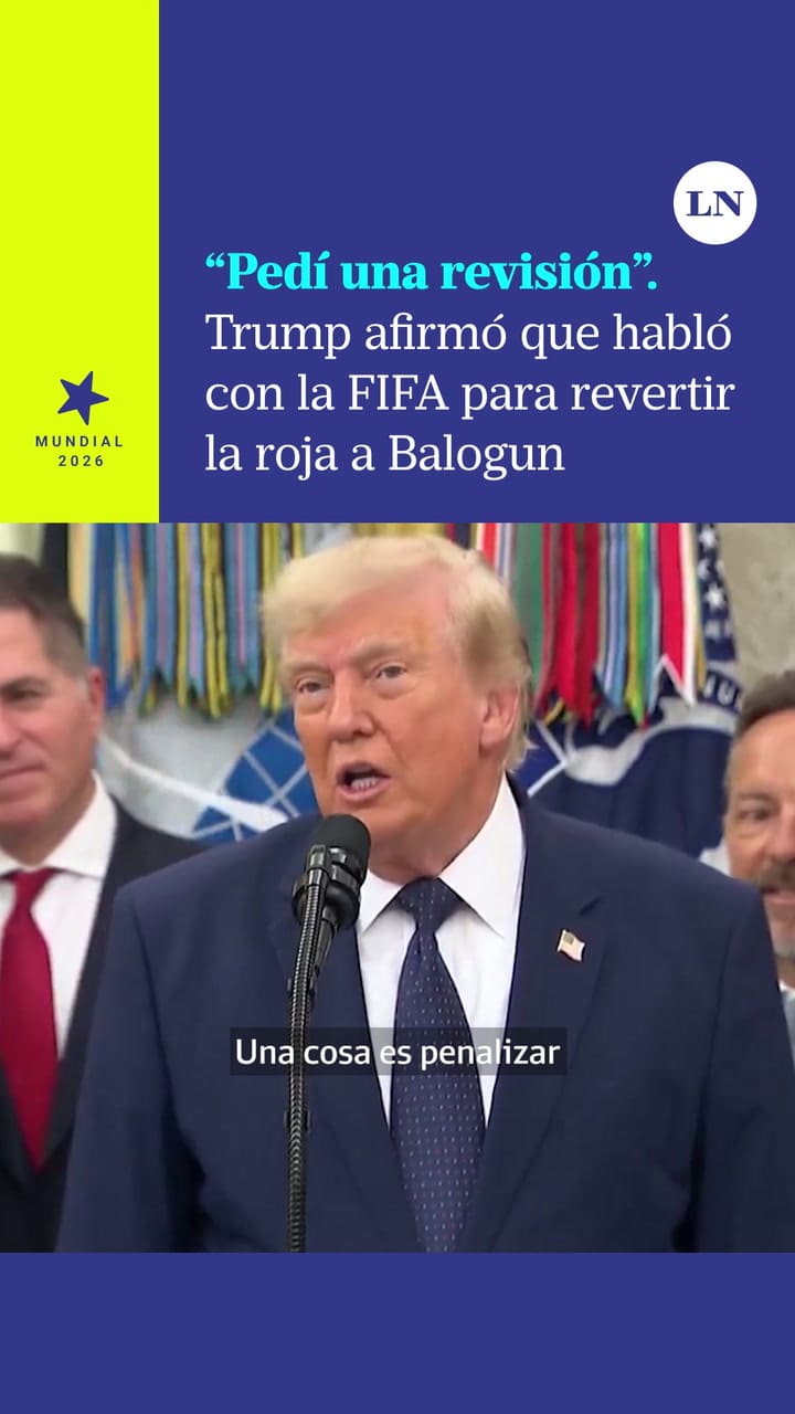 Trump afirmó que habló con la FIFA para revertir la roja a Balogun