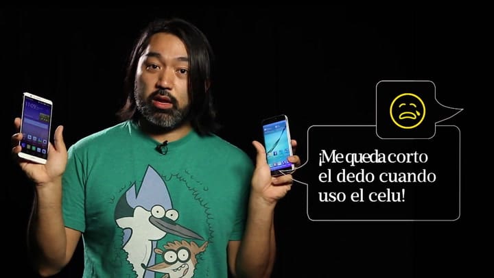 Cómo utilizar un celular Android de gran tamaño o un iPhone con una sola mano