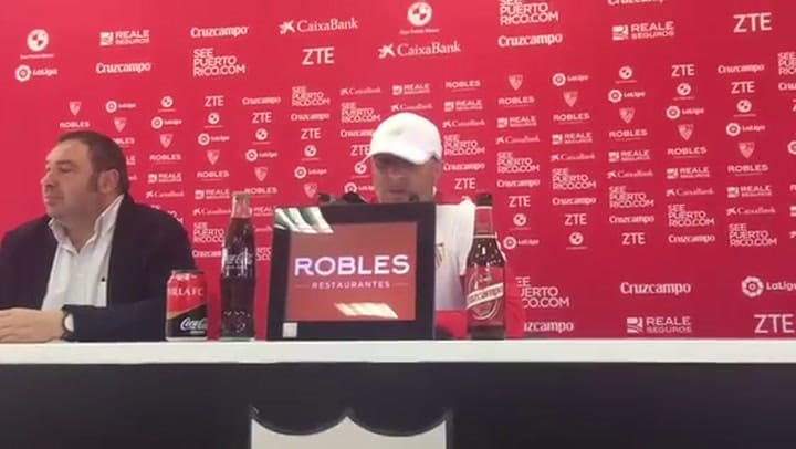 Jorge Sampaoli, en la conferencia de prensa