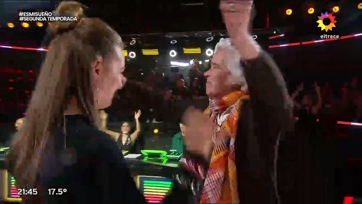 Tía abuela y sobrina nieta se reunieron en Es mi sueño y emocionaron a todos