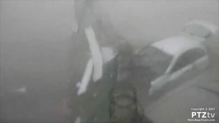 El Huracán Irma llegó a la isla St Maarten