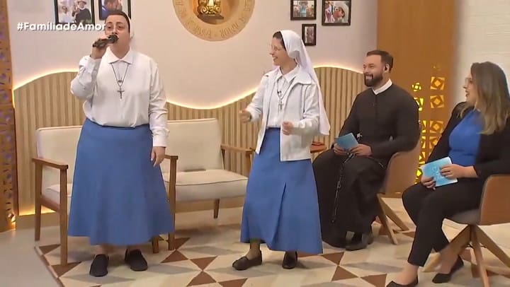 Brasil: una monja sorprendió a todos al hacer beatbox en medio de un programa religioso en vivo