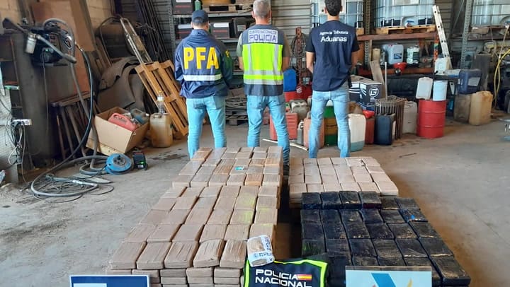 Secuestraron 510 kilos de cocaína