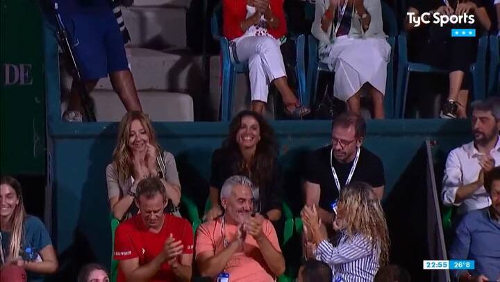 La ovación a Gabriela Sabatini (Fuente: TyC Sports)