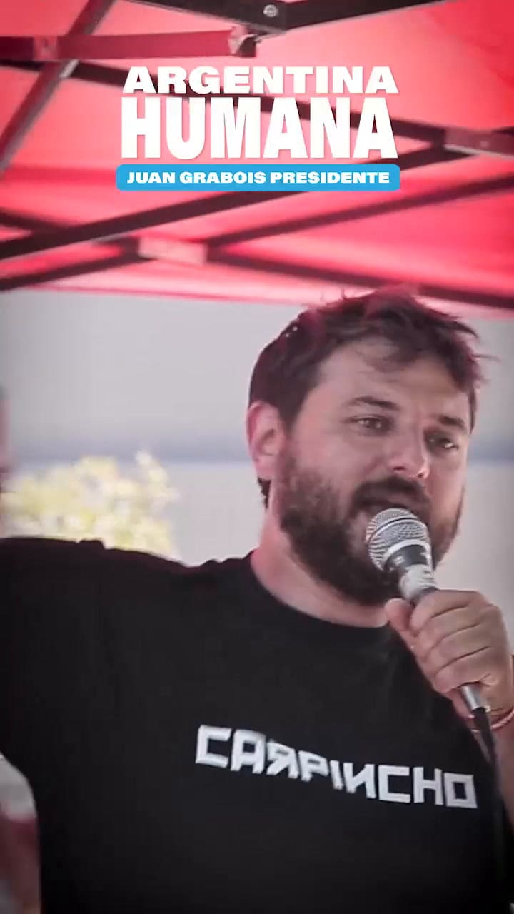El lanzamiento del spot presidencial de Juan Grabois