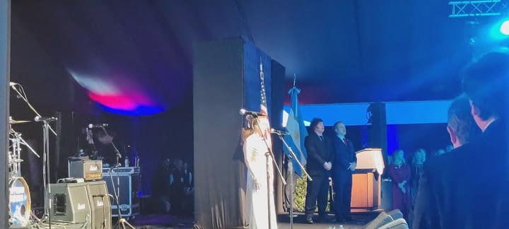 El himno argentino en la celebración del Día de la Independencia de los Estados Unidos