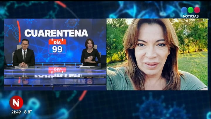 Lizy Tagliani confirmó que está curada de coronavirus - Fuente: Telefe Noticias