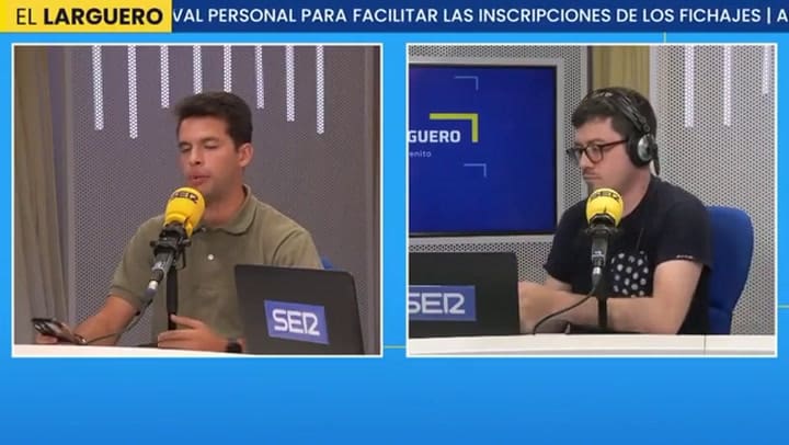 En el programa El Larguero de España contaron cómo fueron los primeros días de Franco Mastantuono en España