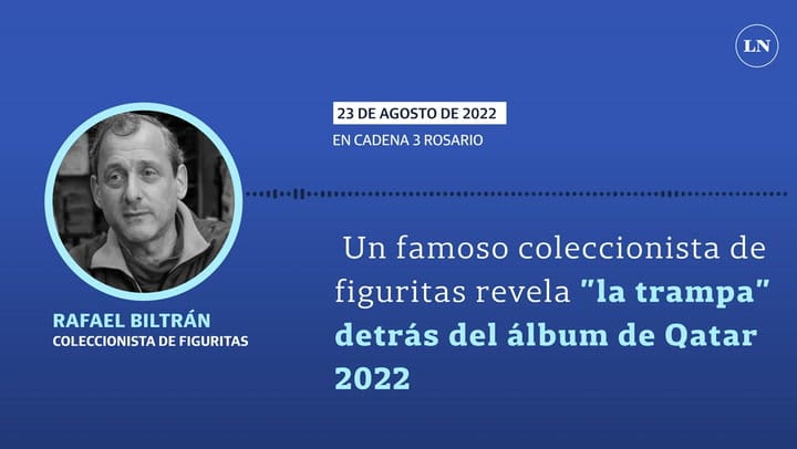Un famoso coleccionista de figuritas revela 'la trampa' detrás del álbum de Qatar 2022