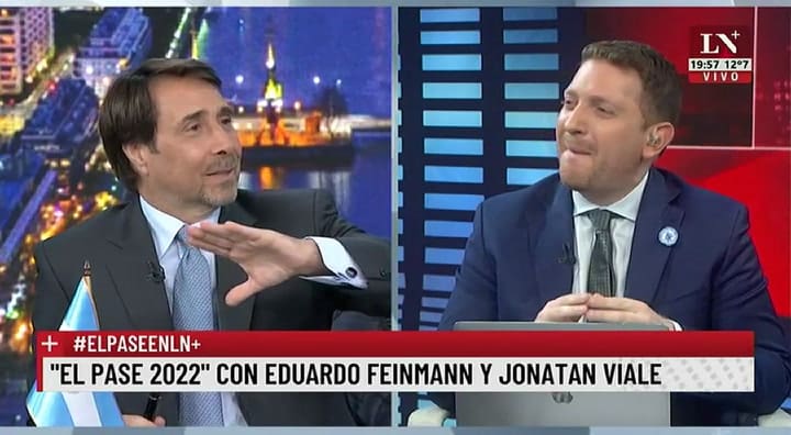 La reacción de Eduardo Feinmann y Jony Viale porque Alberto Fernández dijo: 'argentines'