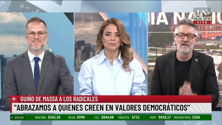 El ironico comentario de Luis Novaresio ante los dichos de Sergio Massa contra Javier Milei