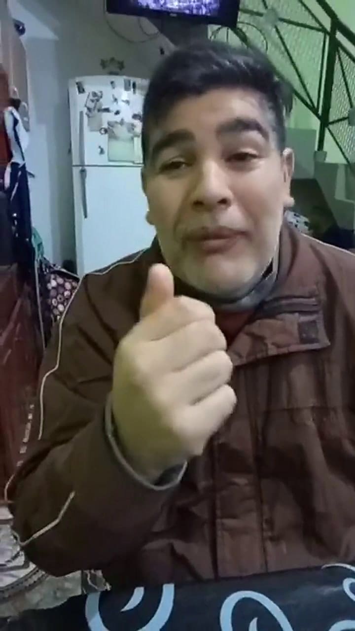 El video que lo catapultó a la fama. El doble de Maradona.