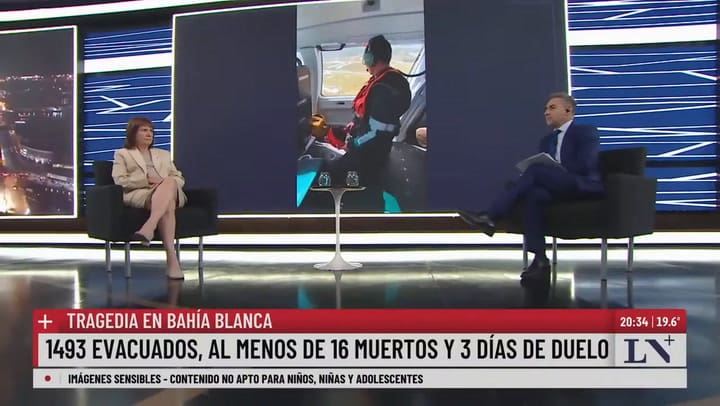 Entrevista A Patricia Bullrich Sobre La Tragedia De Bahía Blanca Hay Que Tratar De Actuar Antes
