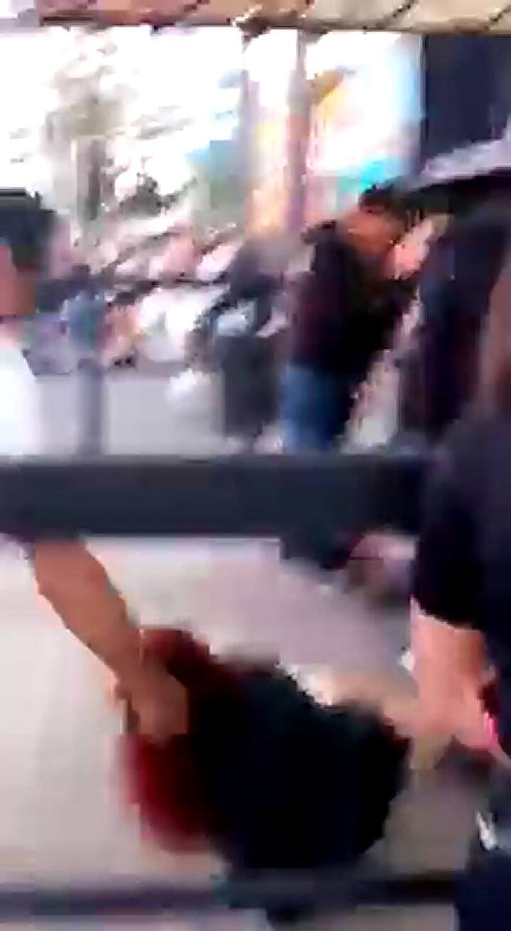 Así fue golpeada la joven por el policía de Burzaco