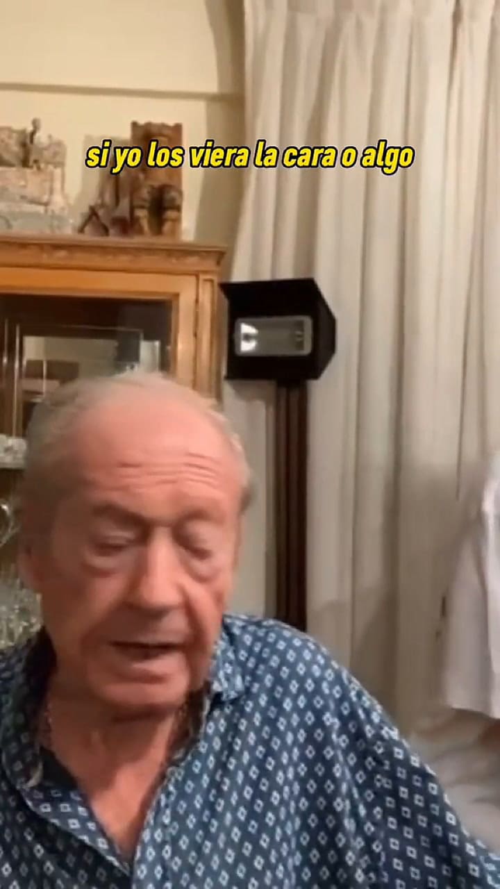 Un anciano se volvió viral en su primera transmisión en vivo