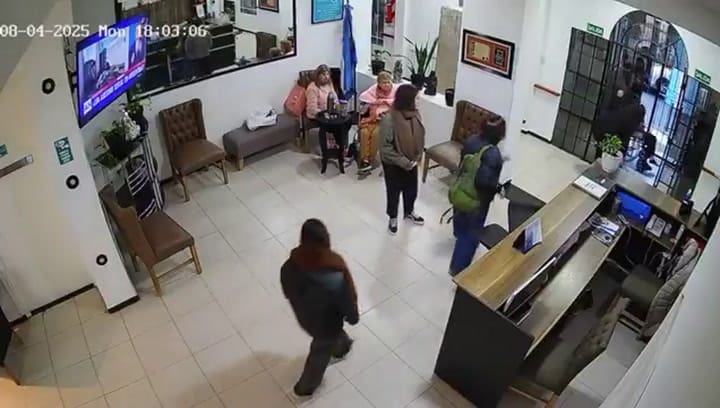 El momento del asalto al geriátrico en San Fernando, Buenos Aires
