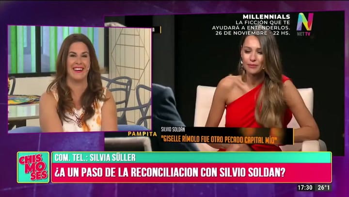 El extraño saludo de cumpleaños de Silvia Süller a Silvio Soldán - Fuente: Net TV