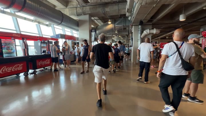 El entretiempo en el estadio de Dallas