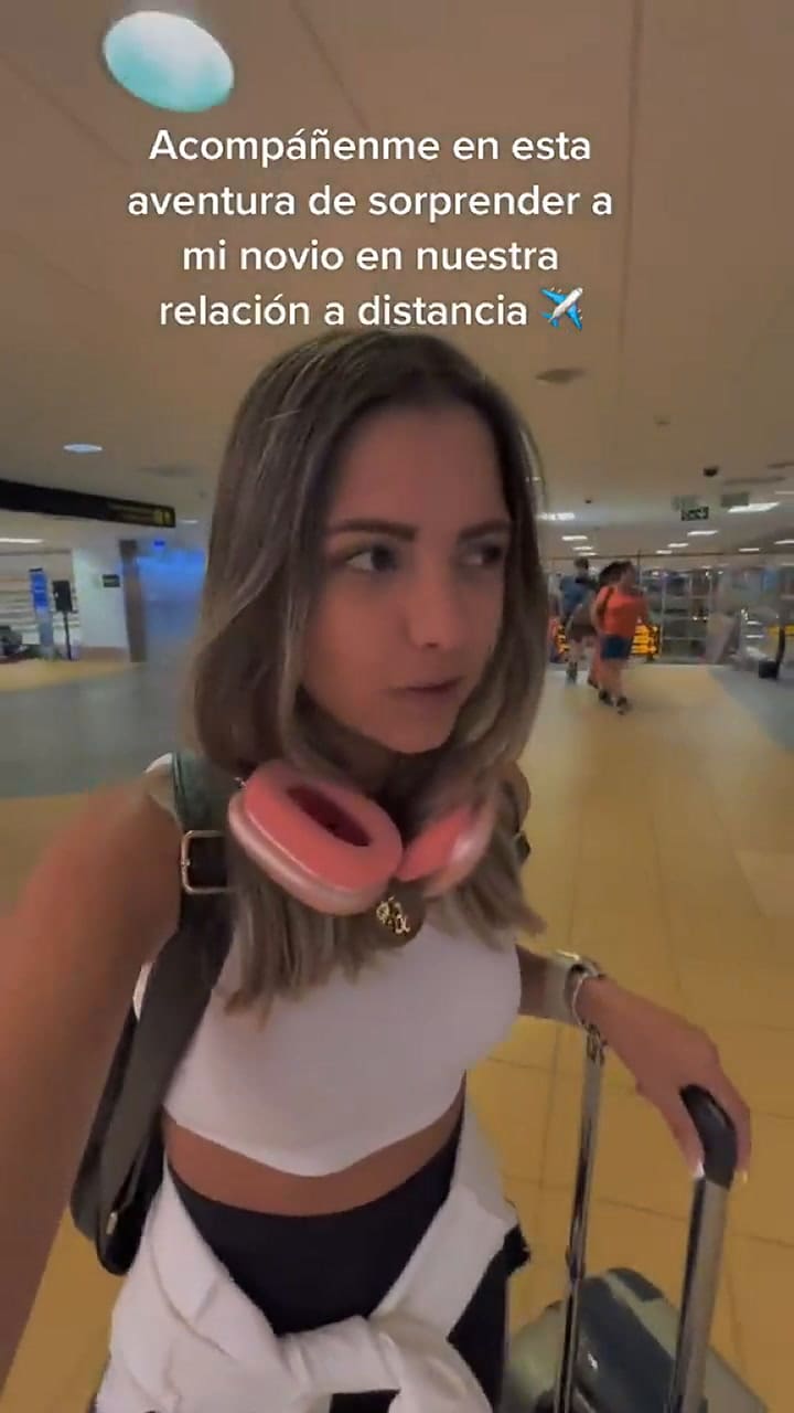 Una peruana visitó a su novio en Tampa y esta fue su reacción