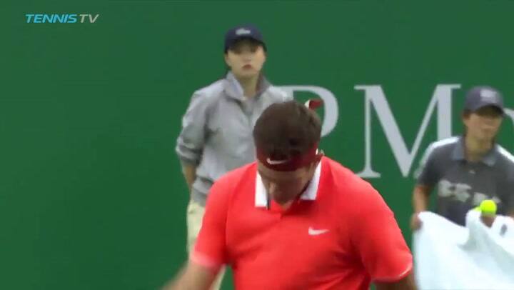 El punto que le dio a Del Potro la victoria ante Gasquet - Fuente: Tennis Tv