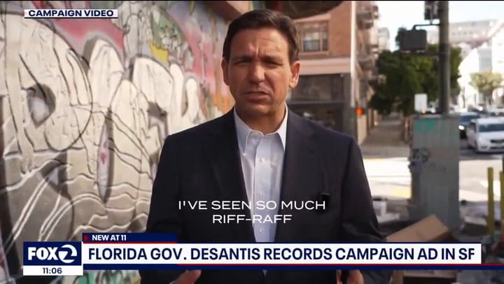 El spot de campaña de DeSantis con una severa crítica a San Francisco