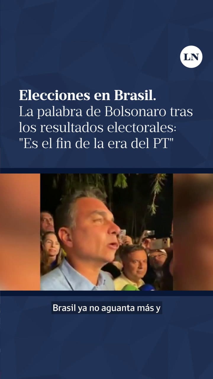 La palabra de Bolsonaro tras los resultados electorales: "Es el fin de la era del PT"