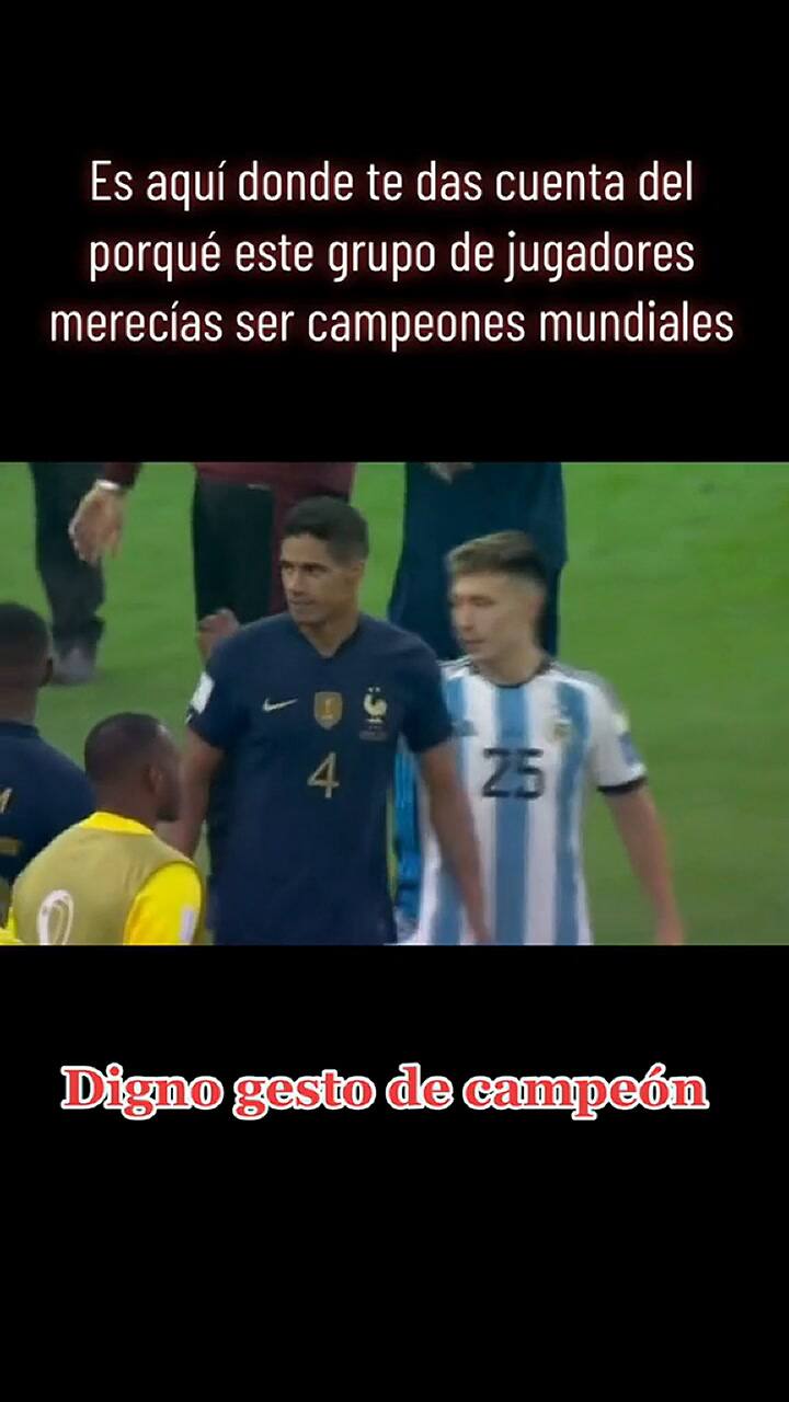 El video que muestra la actitud de los jugadores argentinos tras consagrarse campeones
