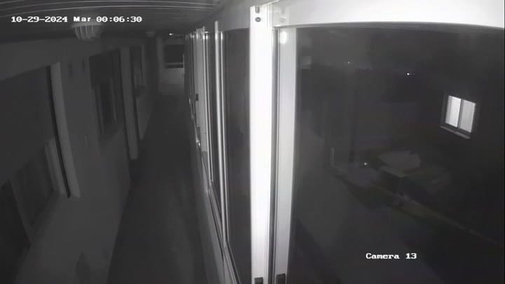 Derrumbe en Villa Gesell desde un edificio