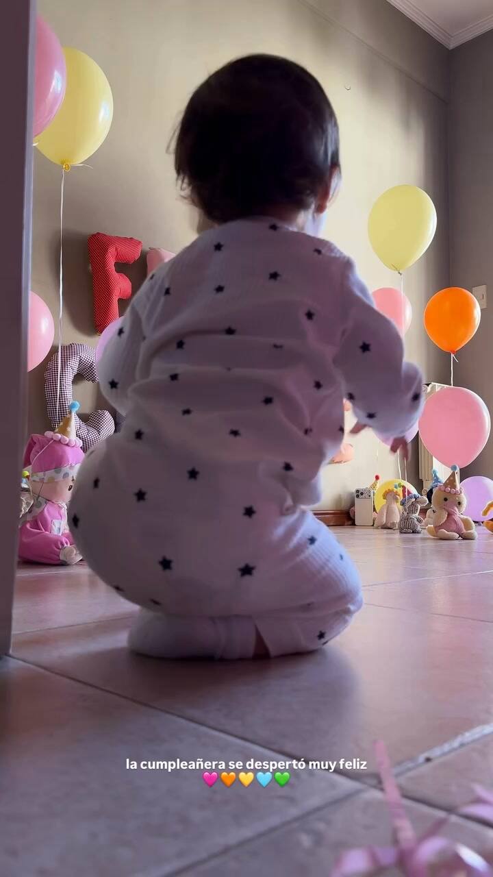 AsÍ amaneció Alaia en su cumpleaños - @ailencova