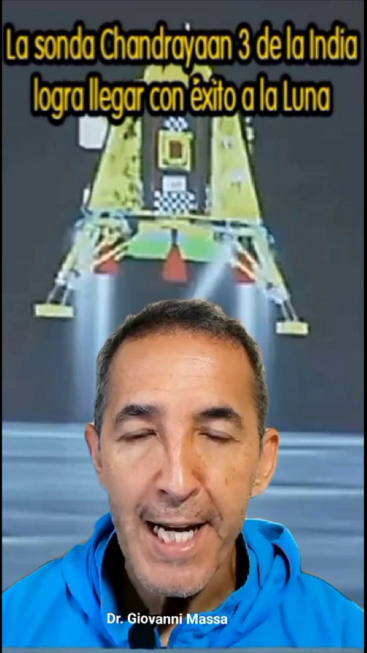 La India llegó al polo Sur de la Luna con su sonda Chandrayaan 3 (Video: TikTok @dr.giomas)