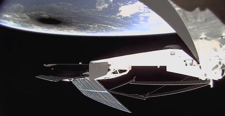 El eclipse solar desde Starlink