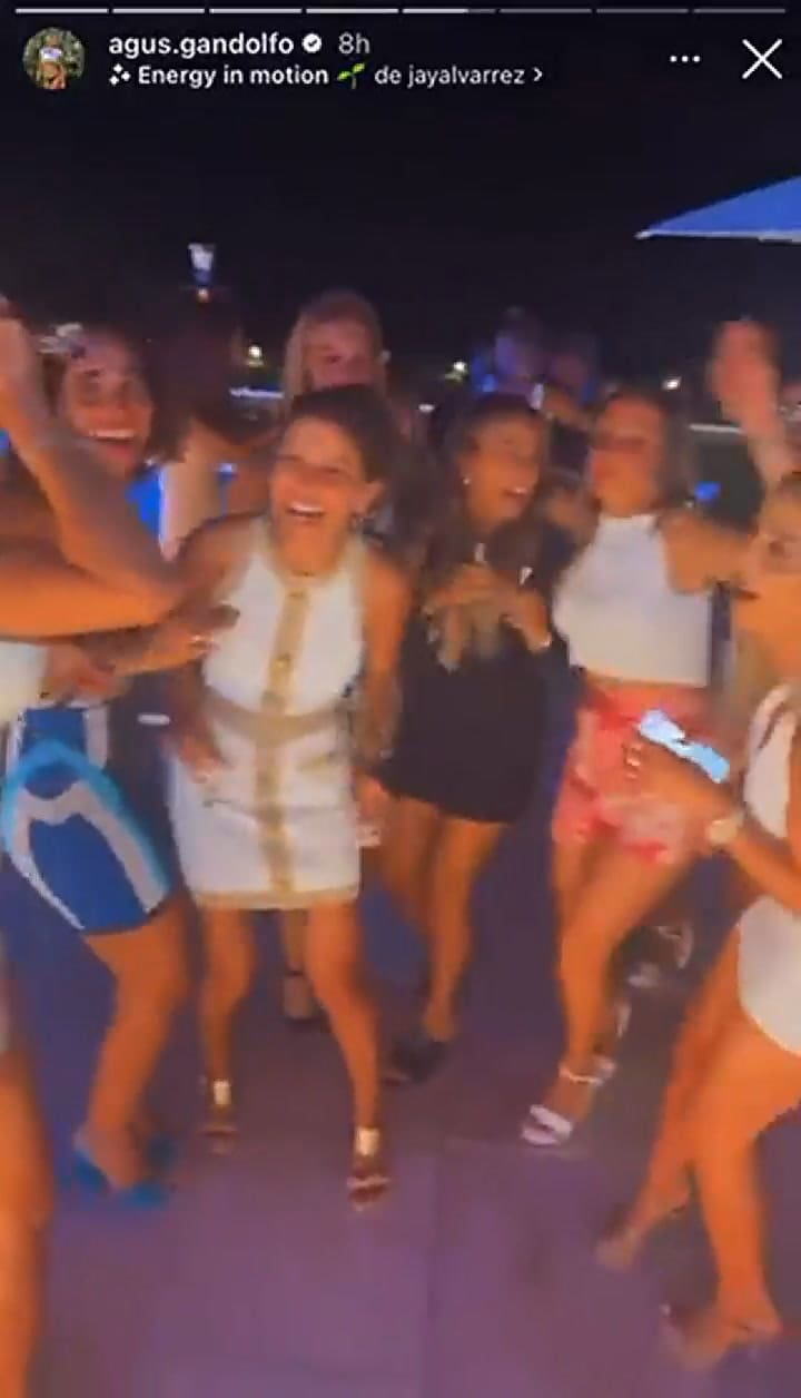 Tini en el cumpleaños de Messi