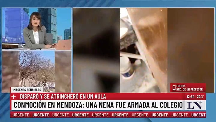 Freddy, el hermano de un profesor de la escuela afectada en dialogo con LN+