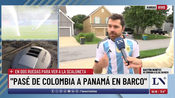 El argentino que llegó a Estados Unidos en moto y revoluciona a los fanáticos de la albiceleste