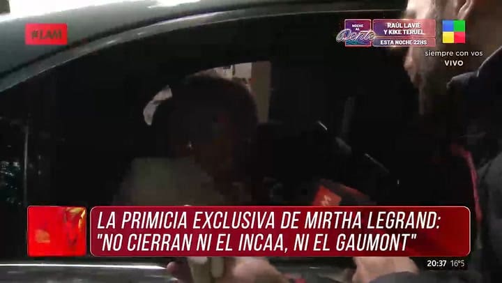 Mirtha Legrand confirmo que el INCAA y el Cine Gaumont no cierran