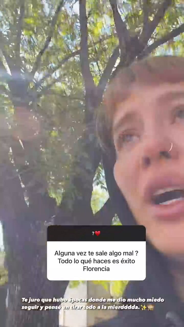 A Flor Vigna la preguntaron acerca del éxito y sorprendió con un video donde explota en llanto