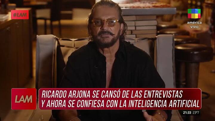 El adelanto de la entrevista de Ricardo Arjona con la IA