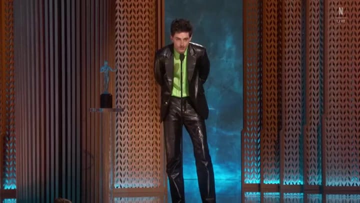 Timothée Chalamet ganó el SAG