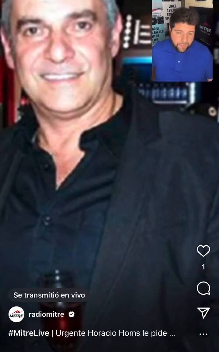 Horacio Homs se refirió al canto de su hija contra Tini (Video: Mitre Live)