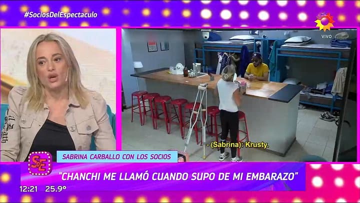 Sabrina Carballo conto que le dijo el Chanchi Estevez cuando se entero que estaba embarazada