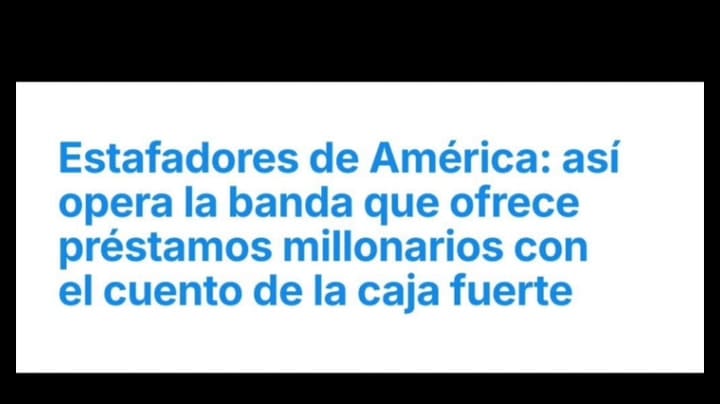 Operación Estafadores de América: detención de los integrantes de la "banda de la caja fuerte"